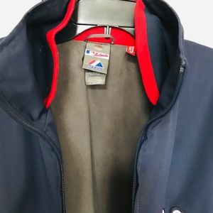 Blue Boston Red Sox Heavy Majestic Jacket 2XL